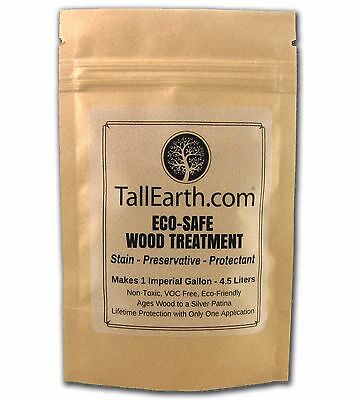 Eco-safe Wood Treatment Tall Earth - Lifetime Stain & Preservative 1/3/5 Gallon